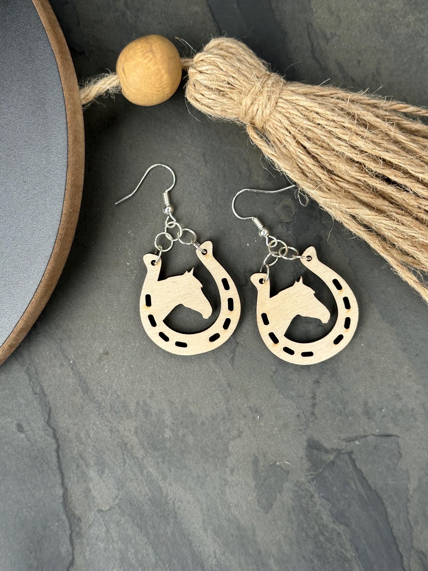 Unique Horse Earring. Love Equestrian Life, a Gift for Her