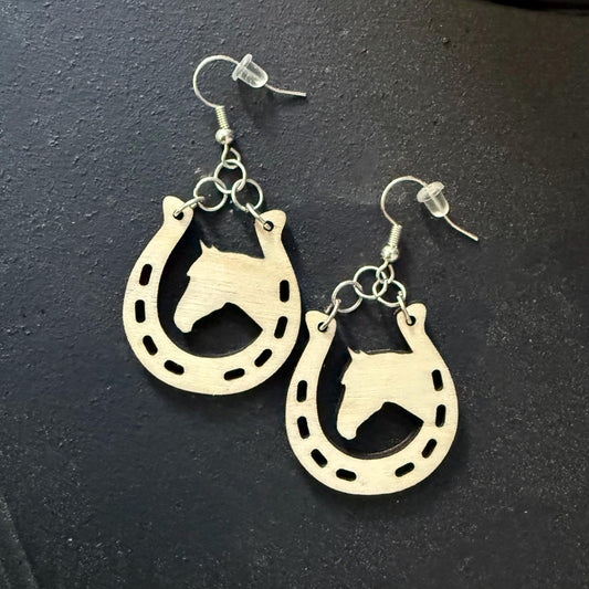 Unique Horse Earring. Love Equestrian Life, a Gift for Her