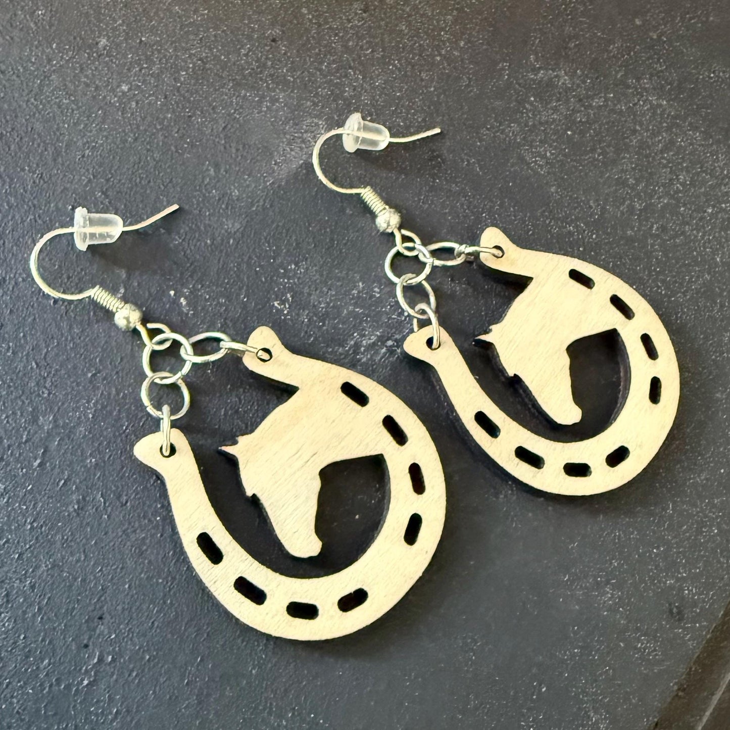 Unique Horse Earring. Love Equestrian Life, a Gift for Her
