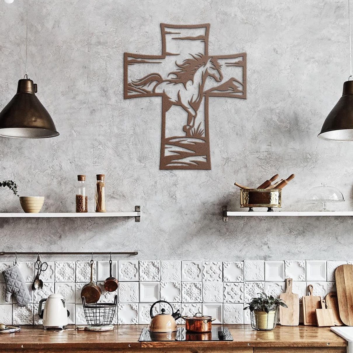 Horse and equestrian metal cross wall art
christian wall decor
metal cross home decor
religious metal wall art
cross wall decor
faith based home decor