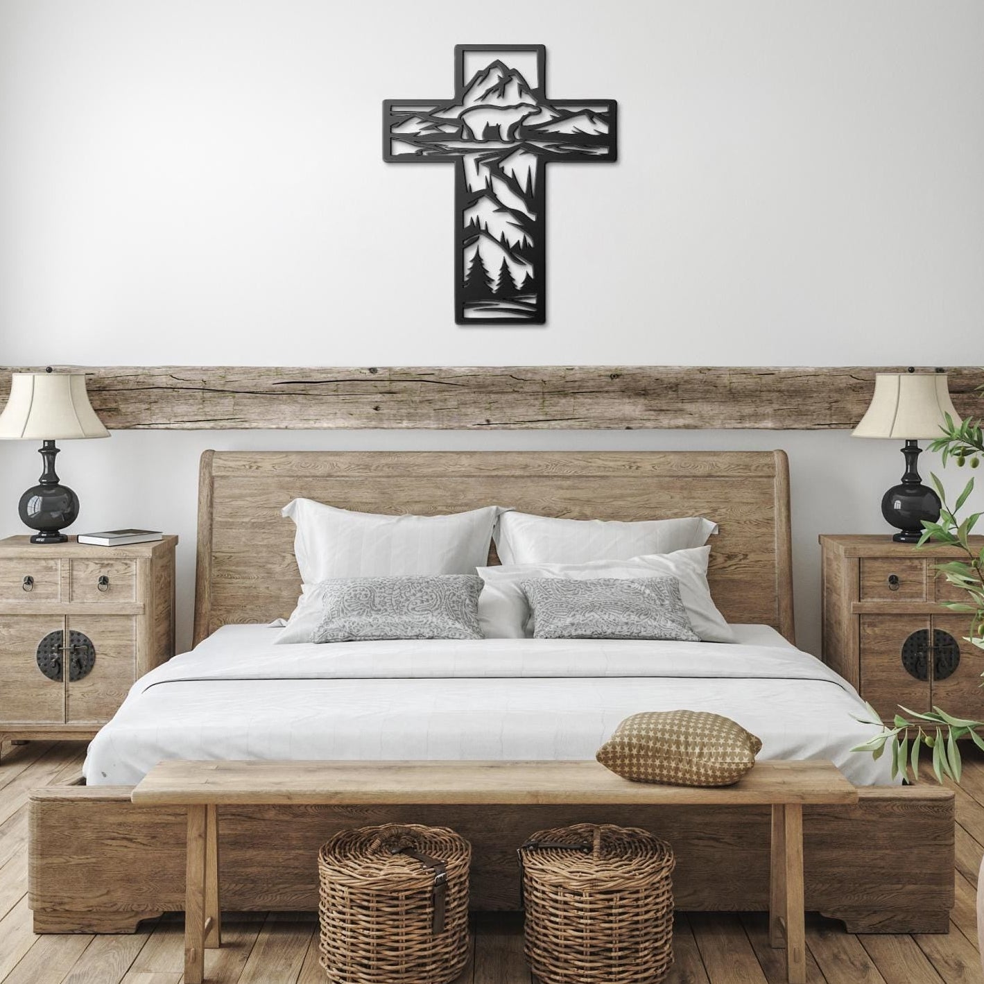 Bear metal cross wall art
christian wall decor
metal cross home decor
religious metal wall art
cross wall decor
faith based home decor