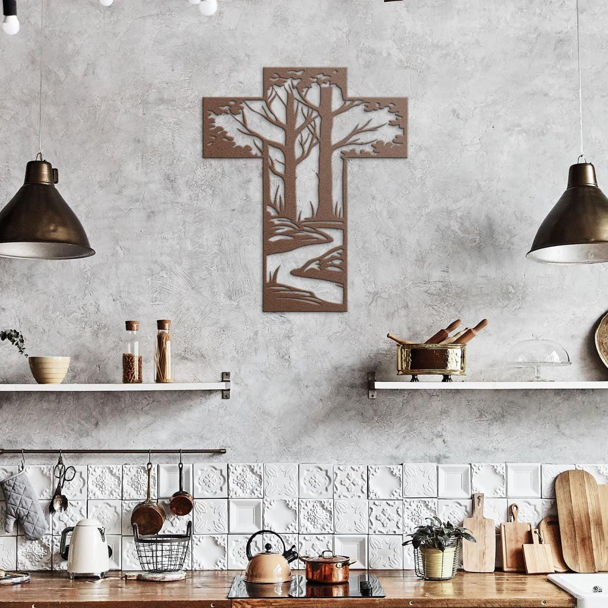 Stream in a wooded forest metal cross wall art
christian wall decor
metal cross home decor
religious metal wall art
cross wall decor
faith based home decor
