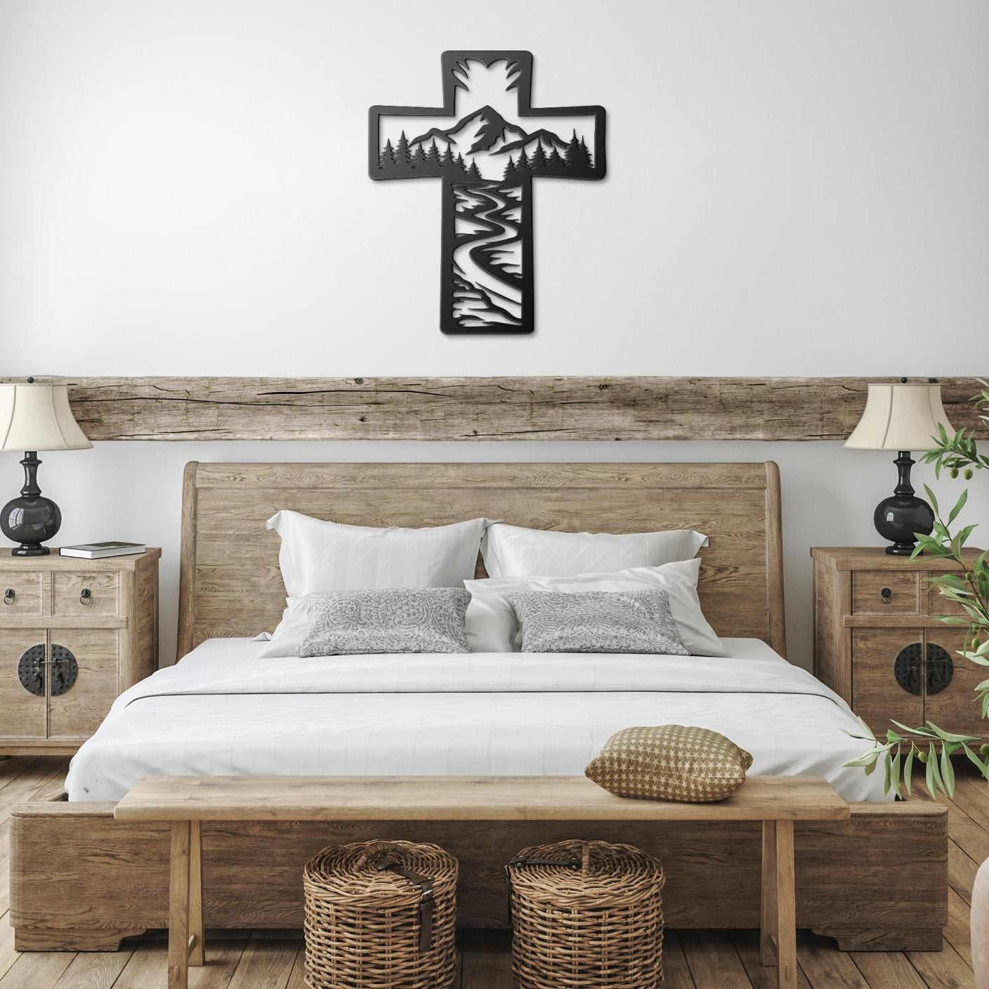 Mountain, forest and stream of water metal cross wall art
christian wall decor
metal cross home decor
religious metal wall art
cross wall decor
faith based home decor