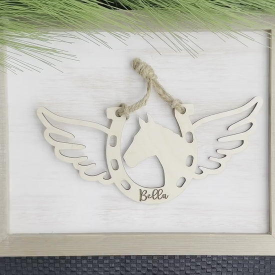 Horse Memorial Ornament, Custom Equestrian Gift, Horse Lover Gift, Memorial Ornament